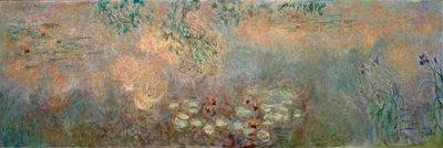 Näckrosdammen med iris av Claude Monet