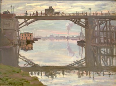 Träbron (Die Holzbrücke) av Claude Monet