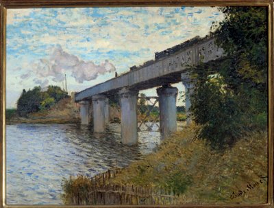 Järnvägsbron vid Argenteuil Målning av Claude Monet (1840-1926) 1873 Sön. 0,55x0,72 m Paris, musee d