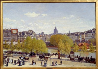 Quai du Louvren i Paris 1867. Målning av Claude Monet (1840-1926) av Claude Monet