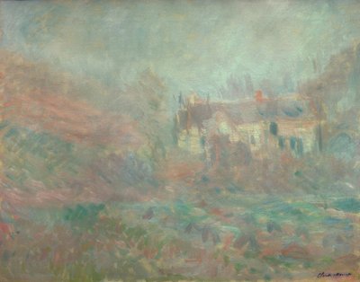 Hus i Falaise, dimma av Claude Monet