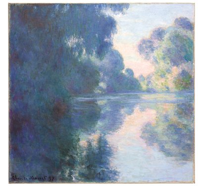 Morgon på Seine, 1897 av Claude Monet