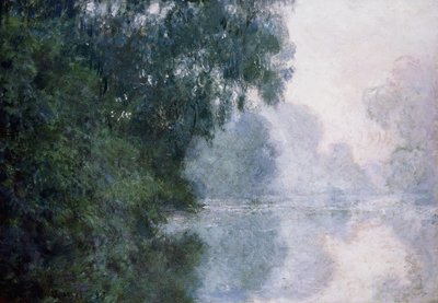 Morgon på Seine, Effekt av mist; Morgon på Seine, Effect of Mist, 1897 av Claude Monet