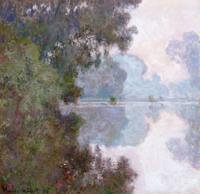 Morgon på Seine, nära Giverny, 1896 av Claude Monet