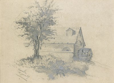 Moulin på Lezarde, 1857 av Claude Monet