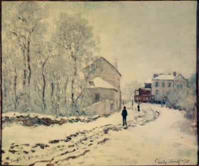 Snö i Argenteuil av Claude Monet