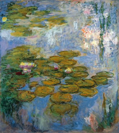 ""Nympheas"" - näckrosdamm i Giverny - Målning av Claude Monet (1840-1926), olja på duk av Claude Monet