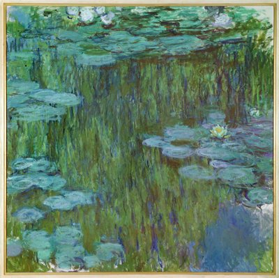 Nympheas a Giverny (olja på duk) av Claude Monet