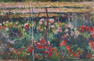 Pionträdgården, 1887 av Claude Monet