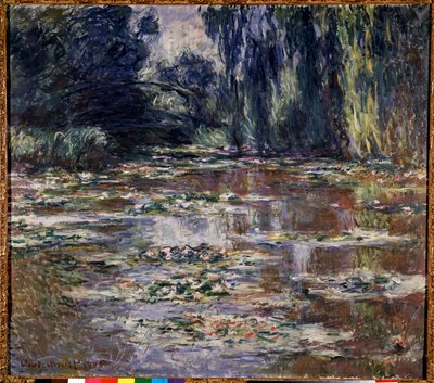 Petite pont a Giverny-målning av Claude Monet (1840-1926) 1905 Sön. 0,9x1 m Privat samling - Liten bro vid Giverny. Målning av Claude Monet (1840-1926) av Claude Monet