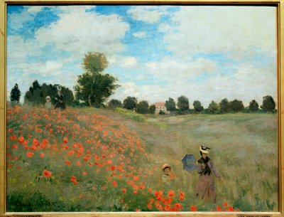 Vallmo, nära Argenteuil av Claude Monet