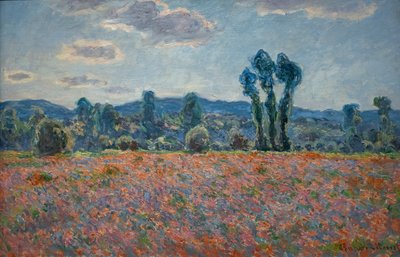 Vallmofält av Claude Monet