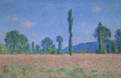 Poppy Field Giverny, 189091. av Claude Monet