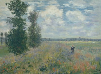 Vallmofält nära Argenteuil av Claude Monet