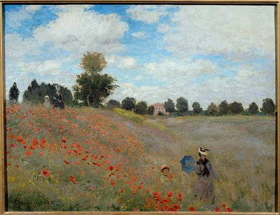 Vallmofält nära Argenteuil av Claude Monet