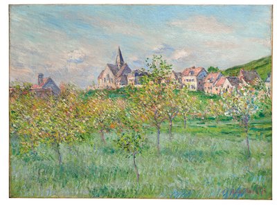 Våren i Giverny, eftermiddagseffekt, 1885 av Claude Monet