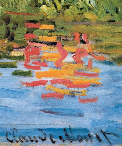 Regatta at Argenteuil, detalj, ca 1872 (olja på duk) av Claude Monet