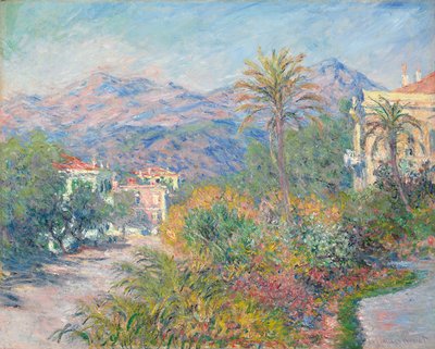 romersk väg vid Bordighera; Romersk väg i Bordighera, 1884 av Claude Monet