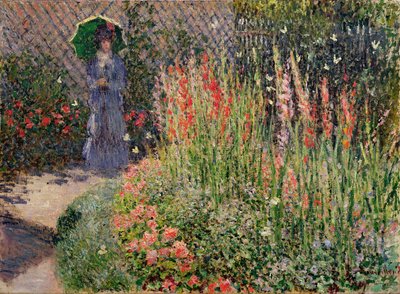 Rundad blomsterbädd, 1876 av Claude Monet