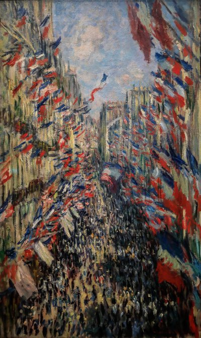 Rue de Montorgueil, firande den 30 juni 1878 av Claude Monet