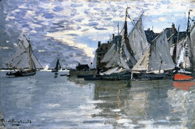 Segelbåtar, ca 1864-1866 av Claude Monet