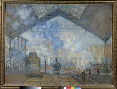 Saint Lazare tågstation av Claude Monet