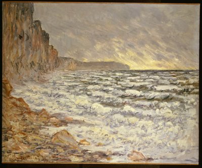 Strandpromenaden, Fecamp av Claude Monet