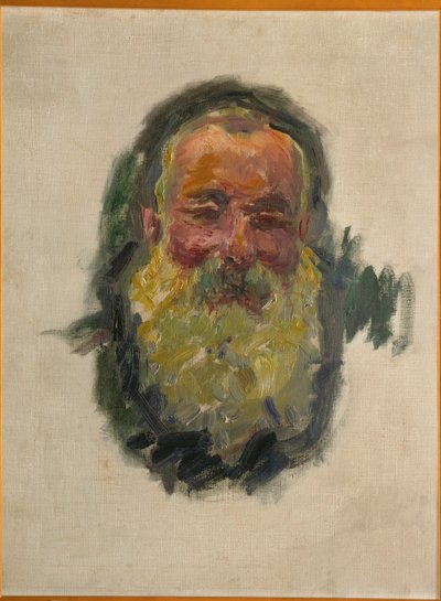 Självporträtt (olja på duk) av Claude Monet