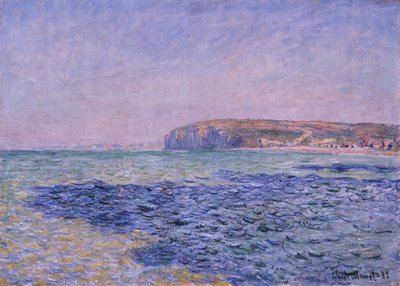 Shadows on the Sea. The Cliffs at Pourville av Claude Monet