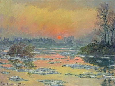 Solnedgång över Seine (Coucher de Soleil sur la Seine). 1880 av Claude Monet