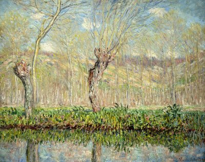 Spring, the Border of the Epte; Spring, Edge of the Epte, 1885 av Claude Monet