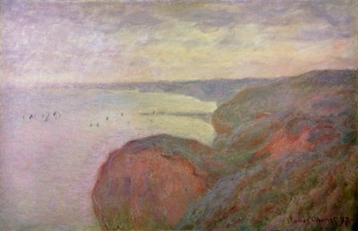 Branta klippor nära Dieppe, 1897. av Claude Monet