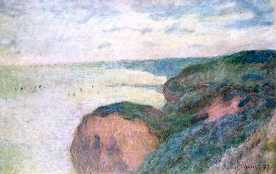 Branta klippor nära Dieppe, 1897 av Claude Monet