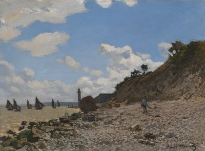 Stranden i Honfleur av Claude Monet