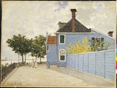 Blå huset, Zaandam av Claude Monet