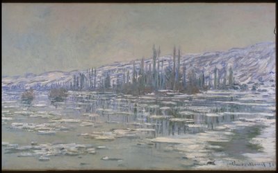 Isens upplösning (La Débâcle eller Les Glaçons) av Claude Monet