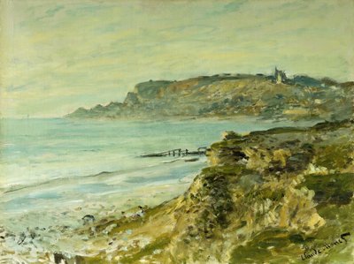 Klipporna vid Sainte-Adresse; The Cliff of Saint Address, 1873 av Claude Monet