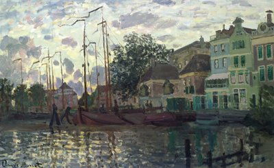 Dammen i Zaandam, kväll av Claude Monet