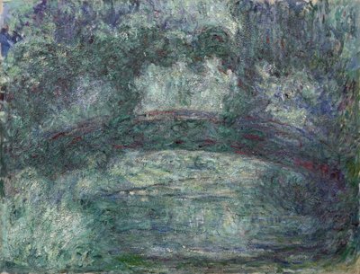 Japanska bron av Claude Monet