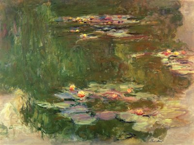 Liljedammen, ca 1917 av Claude Monet