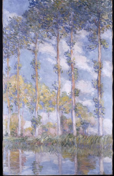 Poplarna av Claude Monet