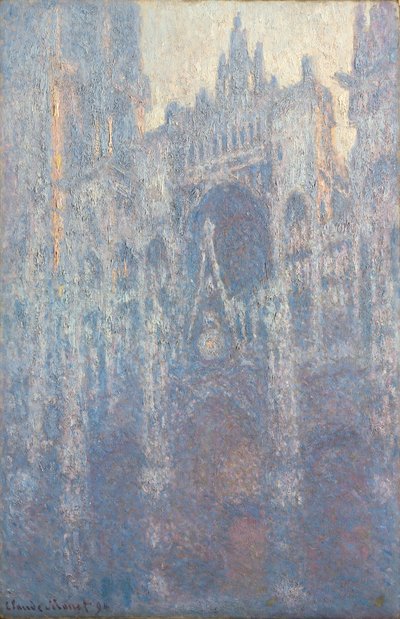 Portalen till Rouenkatedralen i morgonljus av Claude Monet