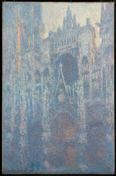 The Portal of Rouen Cathedral in Morning Light av Claude Monet