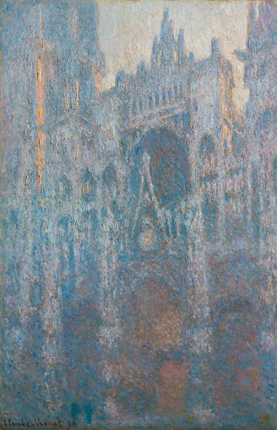 Portalen till Rouen-katedralen i morgonljus, 1894 av Claude Monet