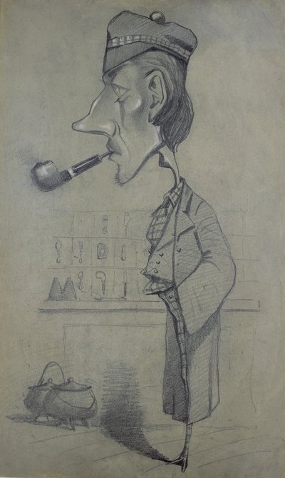 The Scotsman with a Pipe, 1857 av Claude Monet