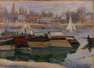 Seine vid Asnieres av Claude Monet