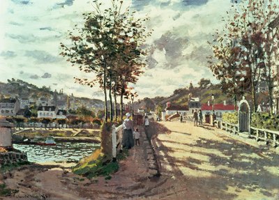 Seine vid Bougival av Claude Monet