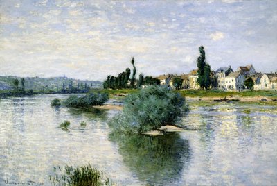 Seinen vid Lavacourt av Claude Monet