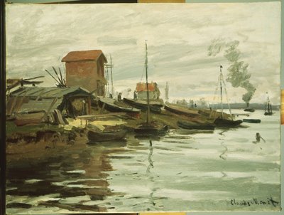 Seinen vid Petit-Gennevilliers, 1872 av Claude Monet