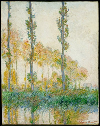 De tre träden, hösten, 1891 av Claude Monet